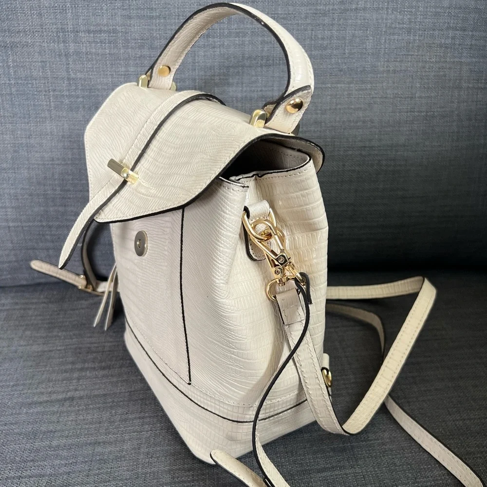 NWT DIVINA FIRENZE CONVERTIBLE BACKPACK SHOULDER BAG - Picture 7 of 10